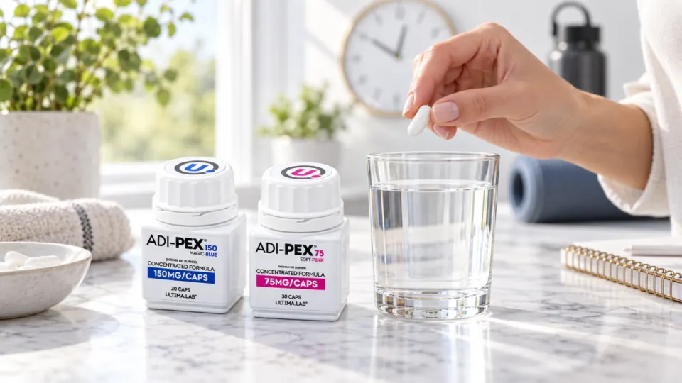 ADI-PEX capsules next to both packages